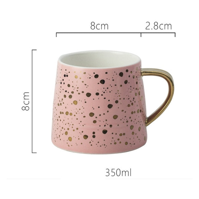 Ceramic Coffee Mug  Milk Cup Drinkware Starry Sky Pattern Teacup Simple and Creative Mugs luxury cup Christmas gifts